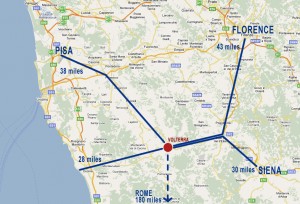 Volterra - orientation in Tuscany