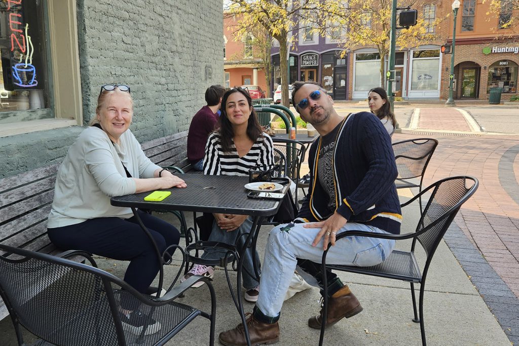 Nico, his partner Alessia, with Joanna Fuchs in Dexter MI